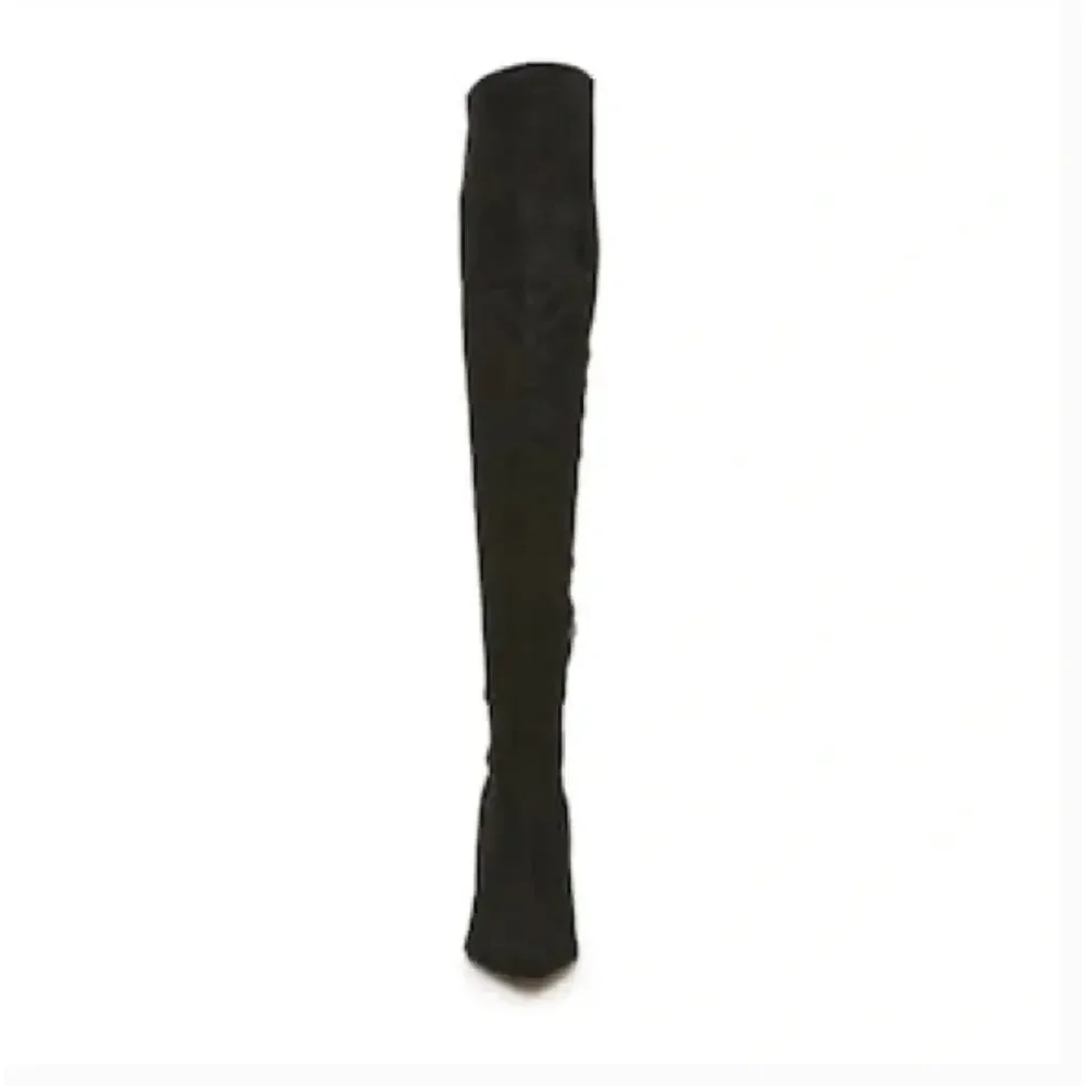 Marc Fisher Tiago Over the Knee Boots 8.5 Black NEW Tall Heel Glam OTK